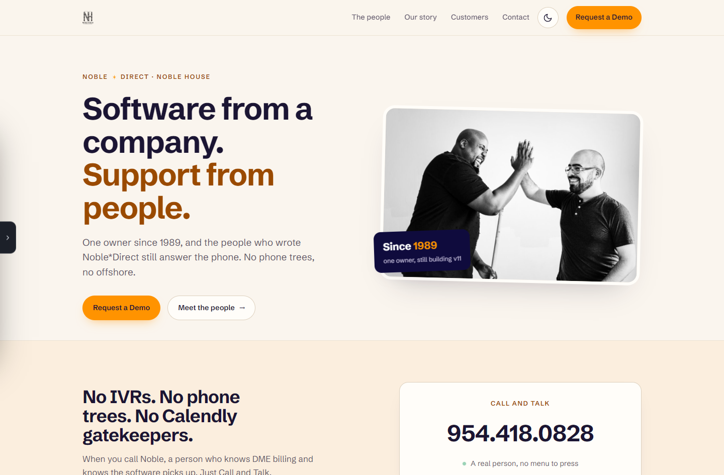 People, Not Phone Trees mockup preview